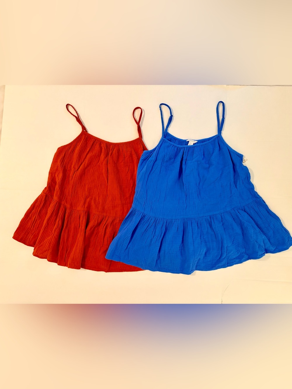 Caslon NWT 2-Piece Tank Top Lot | Rust Spice & Blue Palace | Size M